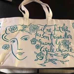 Brand new Fragonard big beach/ shopping bag from France